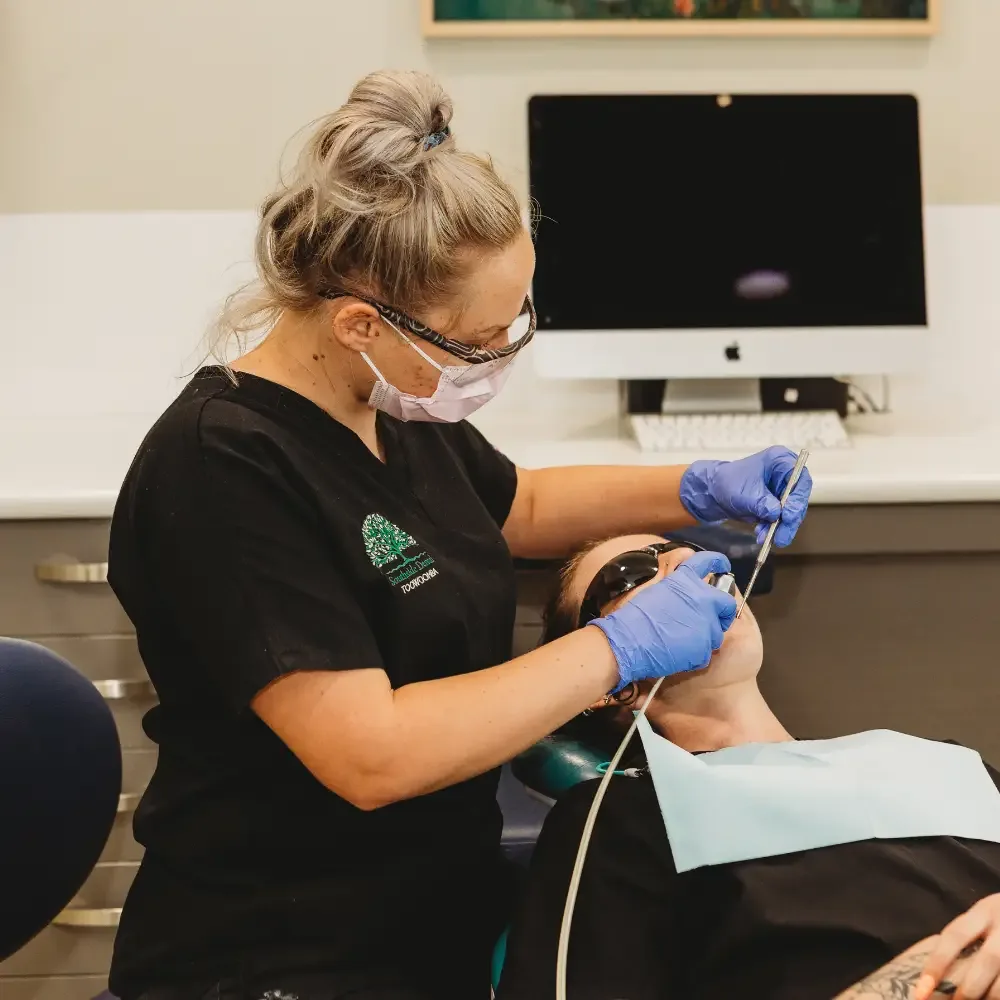 Our clinical team caring for a patient at Southside Dental Toowoomba