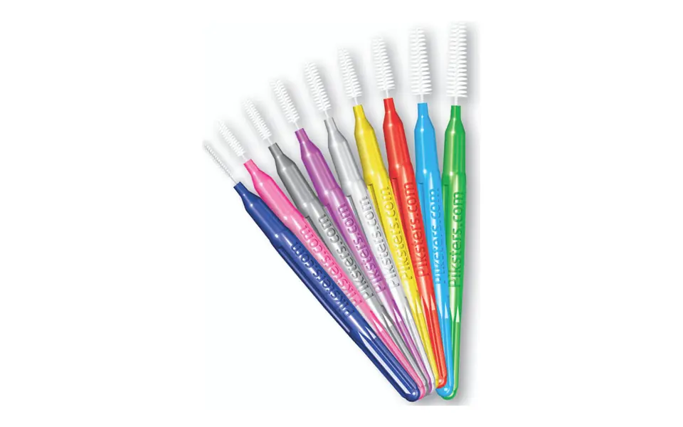 Piksters interdental brushes in their handle colours